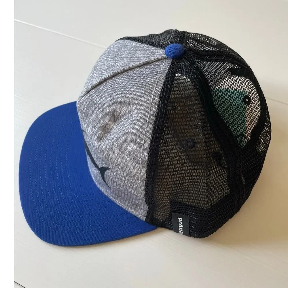 prAna NWT Journeyman Flat Brim Unisex Trucker Hat O/S Fish Taco Snapback